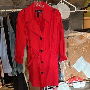 Lane Bryant Bold Red Trench Coat